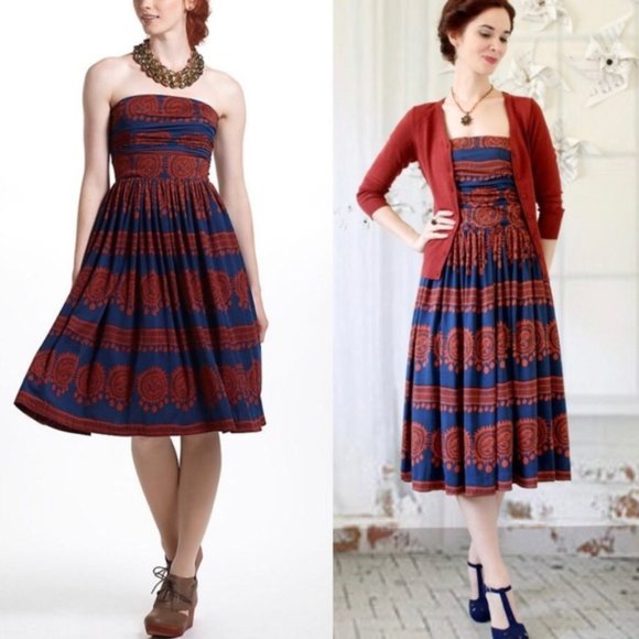 Anthropologie Dresses & Skirts - Savoy Anthropologie Oxidized Medallions Dress. XS